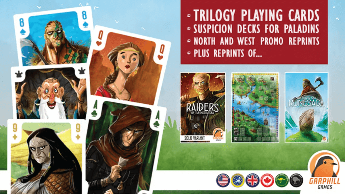 Garphill Games оголошує про новий Kickstarter з гральними картами та репринтами середньовічної трилогії