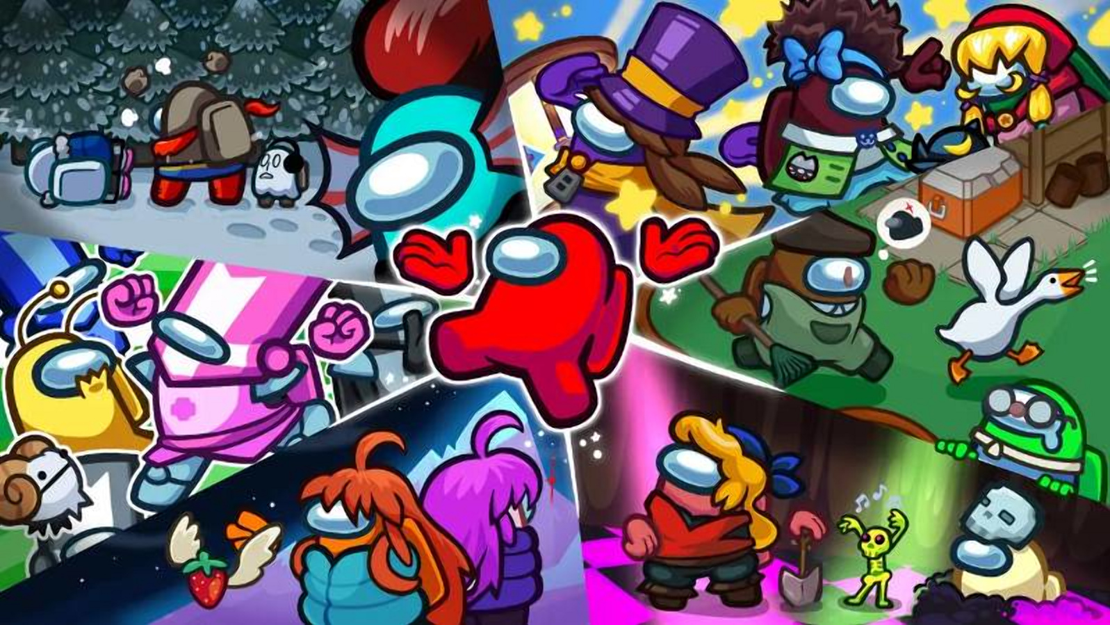 Among Us перетинається з Goose Game, Celeste, Undertale та іншими